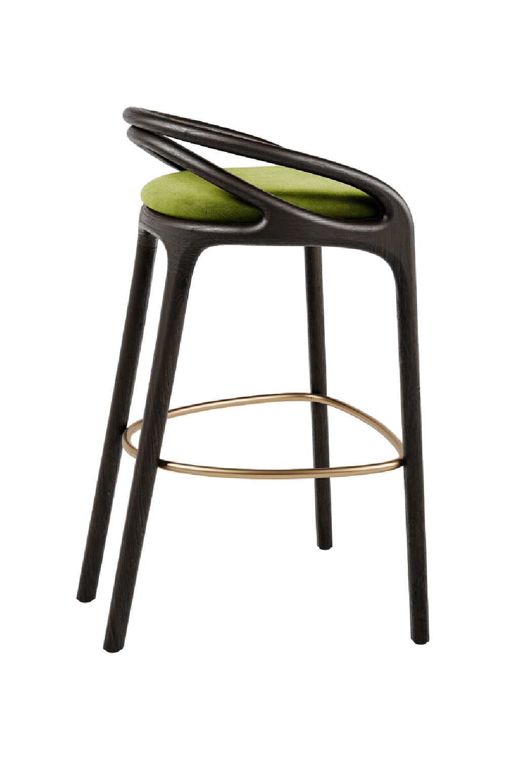   Brown Teak Bar Stool | Oroa.com