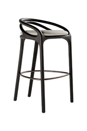   Brown Teak Bar Stool | Oroa.com
