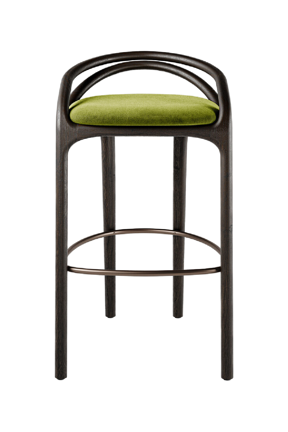   Brown Teak Bar Stool | Oroa.com