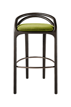   Brown Teak Bar Stool | Oroa.com