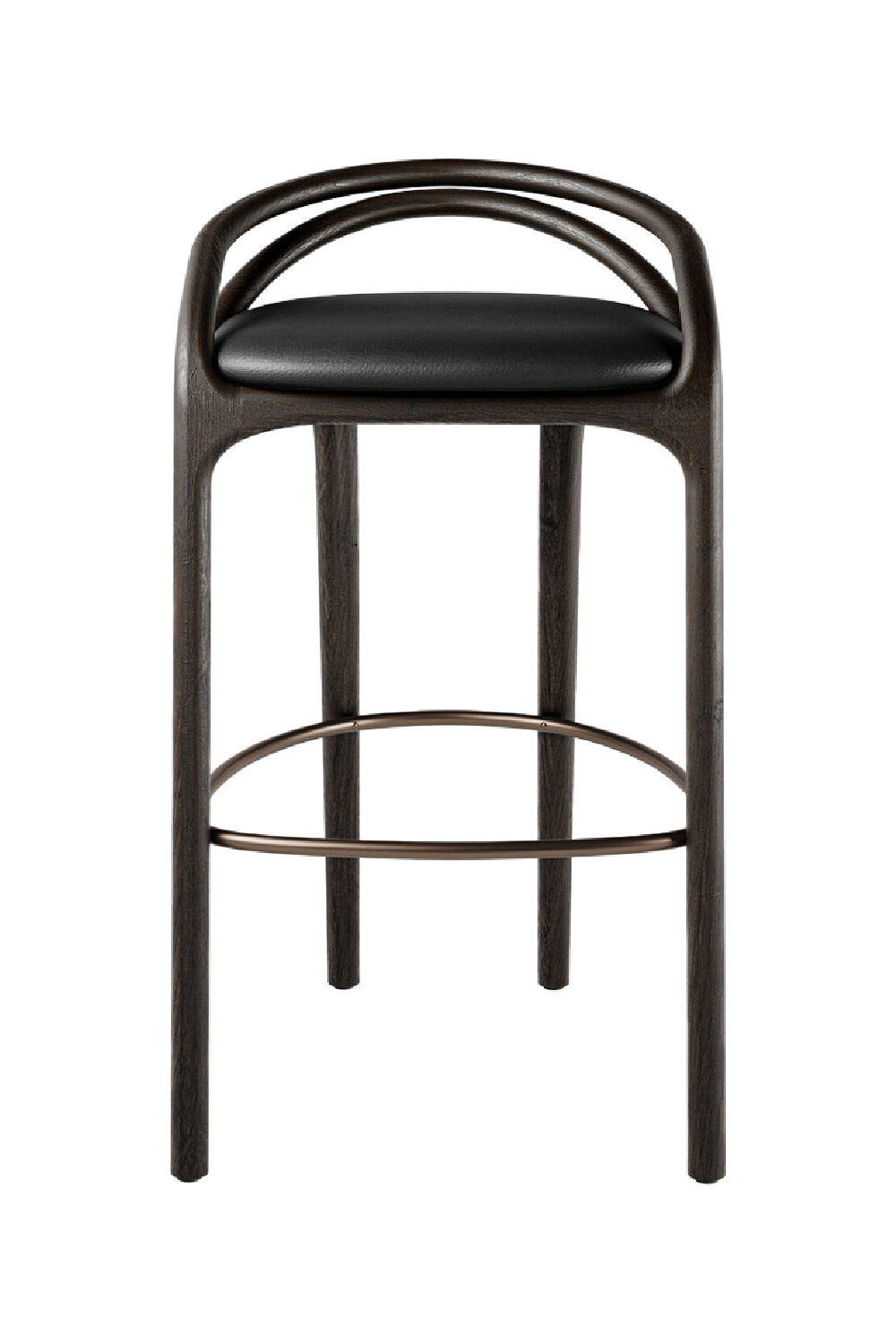   Brown Teak Bar Stool | Oroa.com