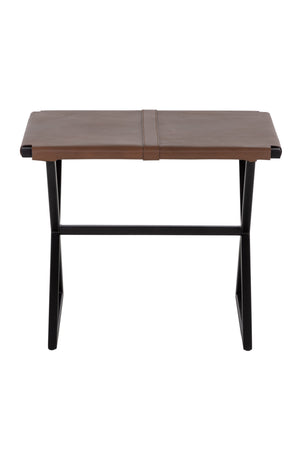   Brown Leather Stool Modern European furniture - - www.oroa.com | Oroa.com