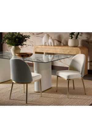   Modern European furniture - Taupe Arched-Back Dining Chairs (2) - www.oroa.com | Oroa.com