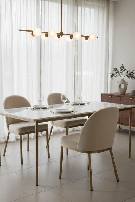  Modern European furniture - Taupe Arched-Back Dining Chairs (2) - www.oroa.com | Oroa.com