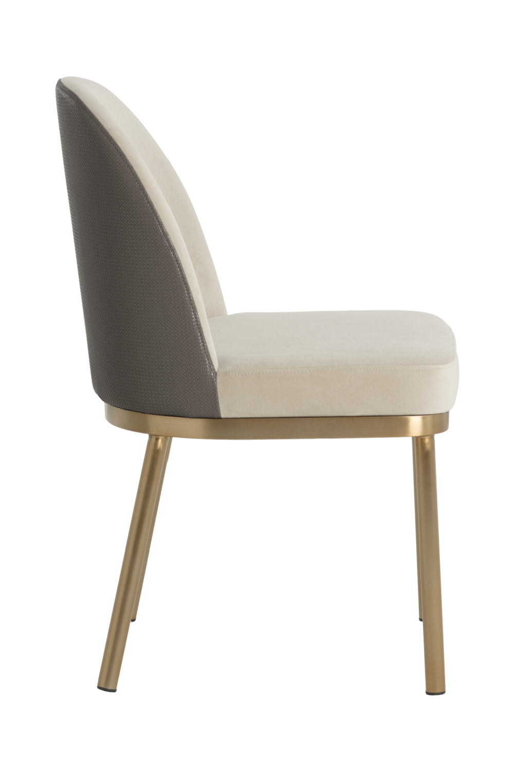   Modern European furniture - Taupe Arched-Back Dining Chairs (2) - www.oroa.com | Oroa.com