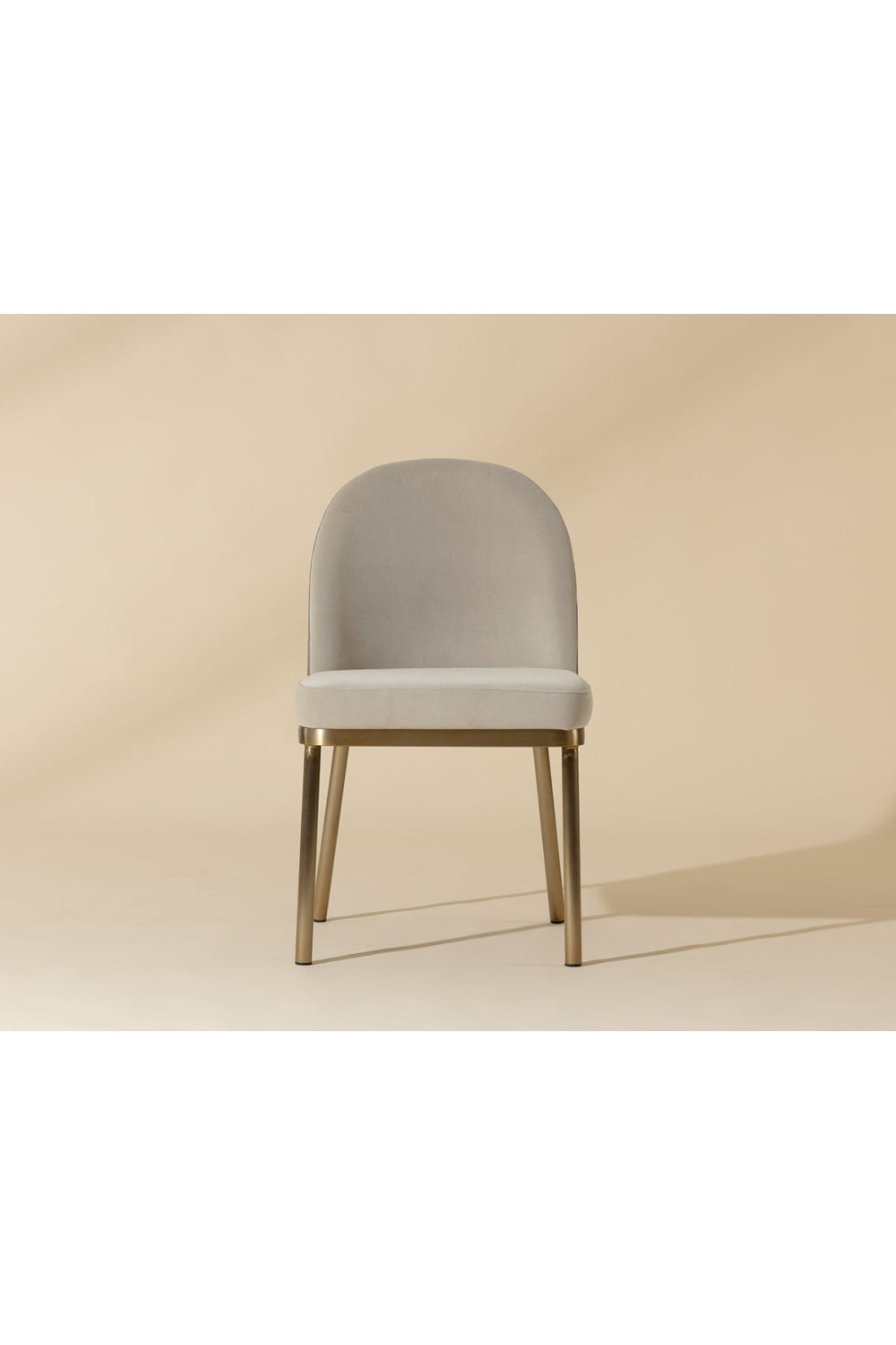   Modern European furniture - Taupe Arched-Back Dining Chairs (2) - www.oroa.com | Oroa.com