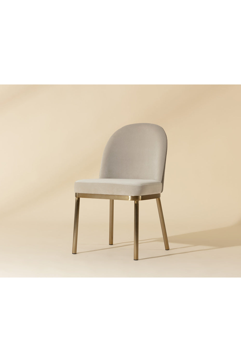   Modern European furniture - Taupe Arched-Back Dining Chairs (2) - www.oroa.com | Oroa.com