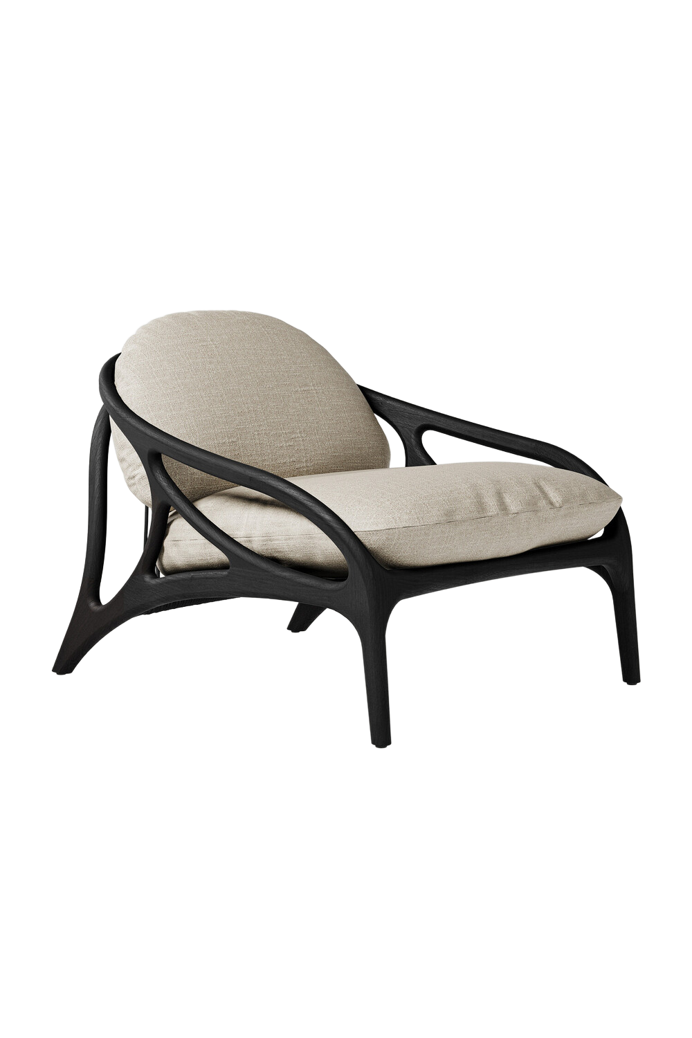   Varnished Teak Outdoor Lounge Chair | Oroa.com