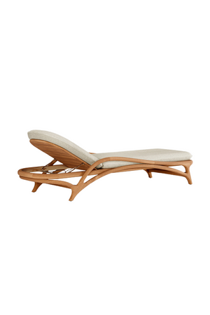   Adjustable Teak Outdoor Lounger | Oroa.com