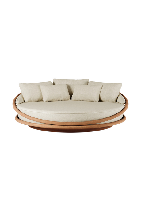  Round Teak Outdoor Daybed | Oroa.com