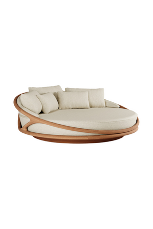   Round Teak Outdoor Daybed | Oroa.com
