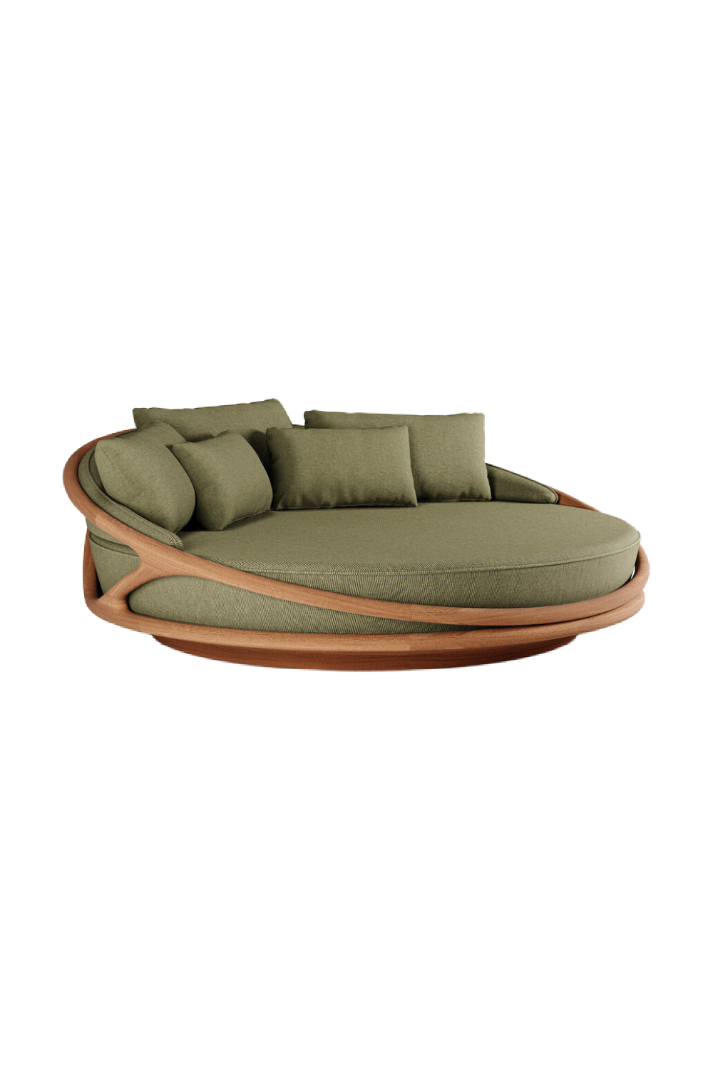   Round Teak Outdoor Daybed | Oroa.com