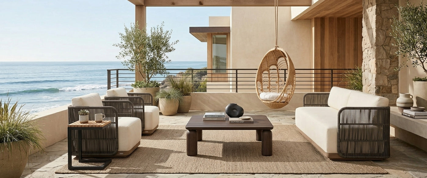   OROA brings Japandi style outdoors through clean silhouettes, organic texture, and a serene layout made for open-air living. | Oroa.com