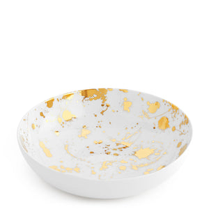   Gold Splatter Porcelain Serving Bowl | Oroa.com