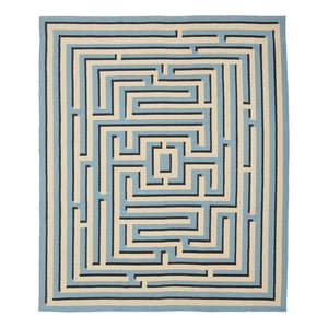   Maze Pattern Flatweave Wool Rug | Oroa.com