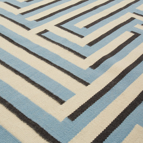   Maze Pattern Flatweave Wool Rug | Oroa.com