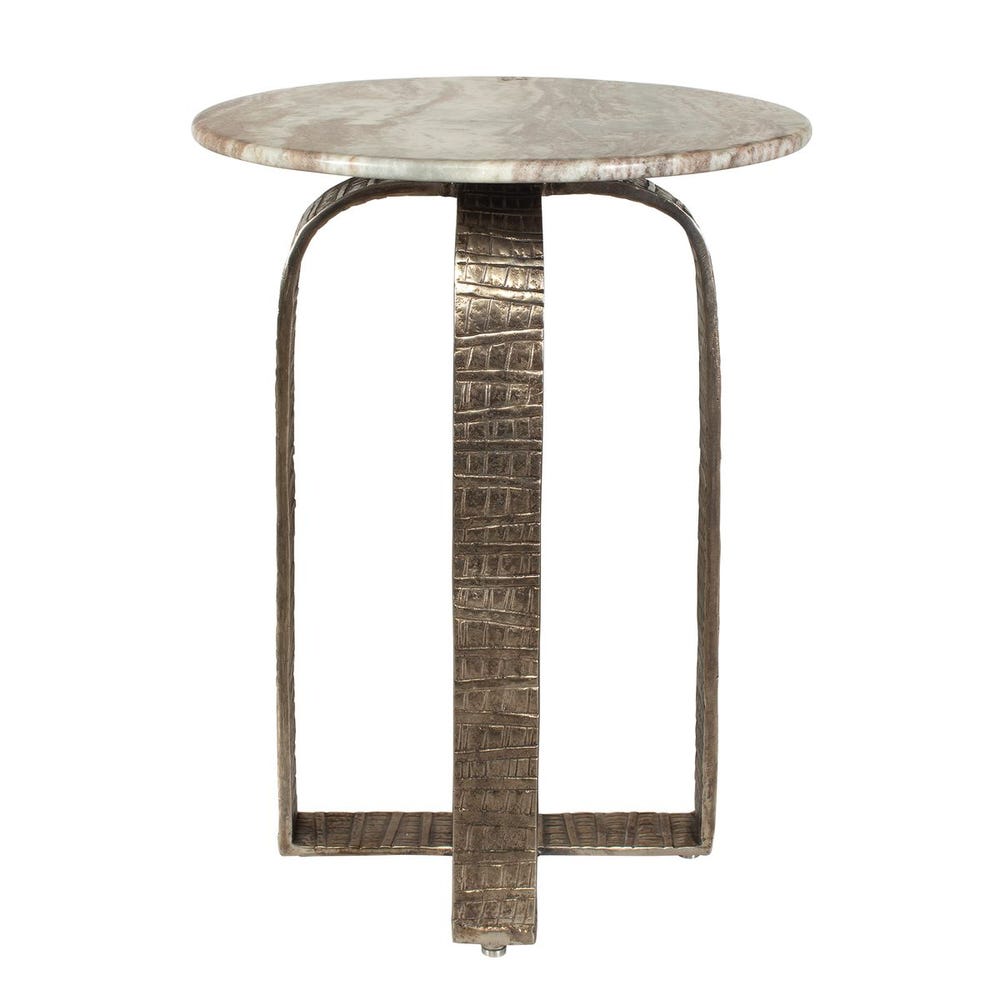   Modern European furniture - Round Marble Indoor/Outdoor Side Table - www.oroa.com | Oroa.com