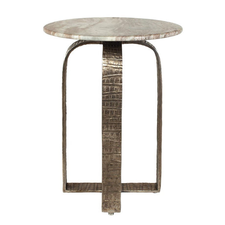   Modern European furniture - Round Marble Indoor/Outdoor Side Table - www.oroa.com | Oroa.com