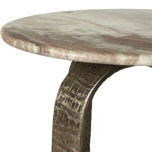   Modern European furniture - Round Marble Indoor/Outdoor Side Table - www.oroa.com | Oroa.com