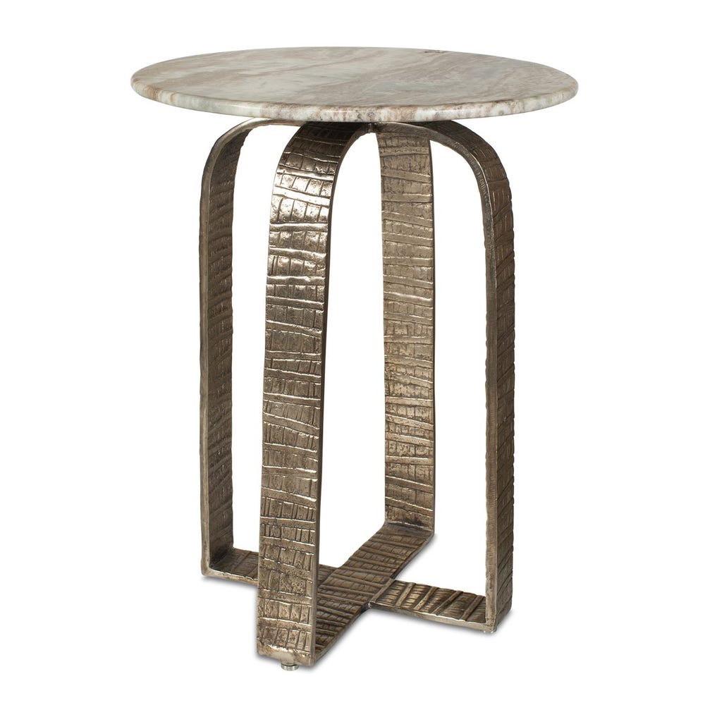   Modern European furniture - Round Marble Indoor/Outdoor Side Table - www.oroa.com | Oroa.com