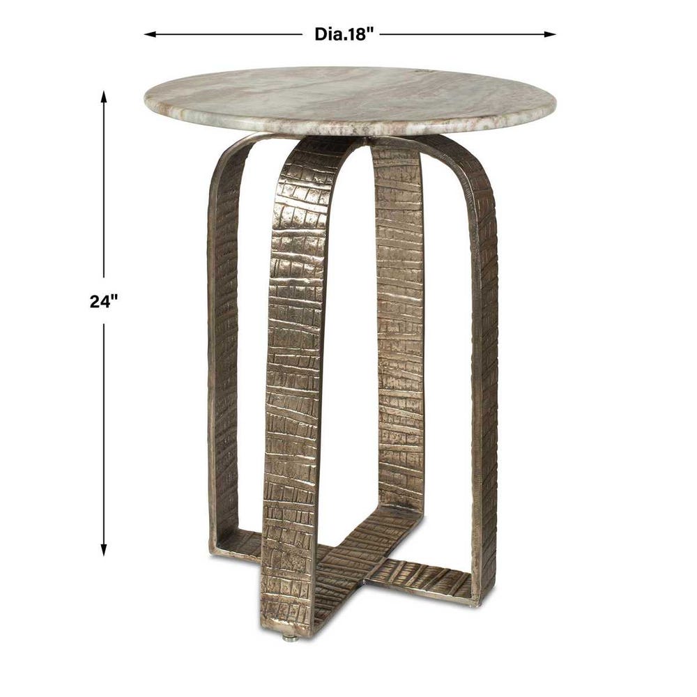   Modern European furniture - Round Marble Indoor/Outdoor Side Table - www.oroa.com | Oroa.com