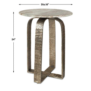   Modern European furniture - Round Marble Indoor/Outdoor Side Table - www.oroa.com | Oroa.com