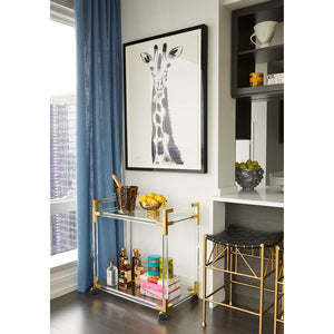  Round Glass Bar Cart | Oroa.com