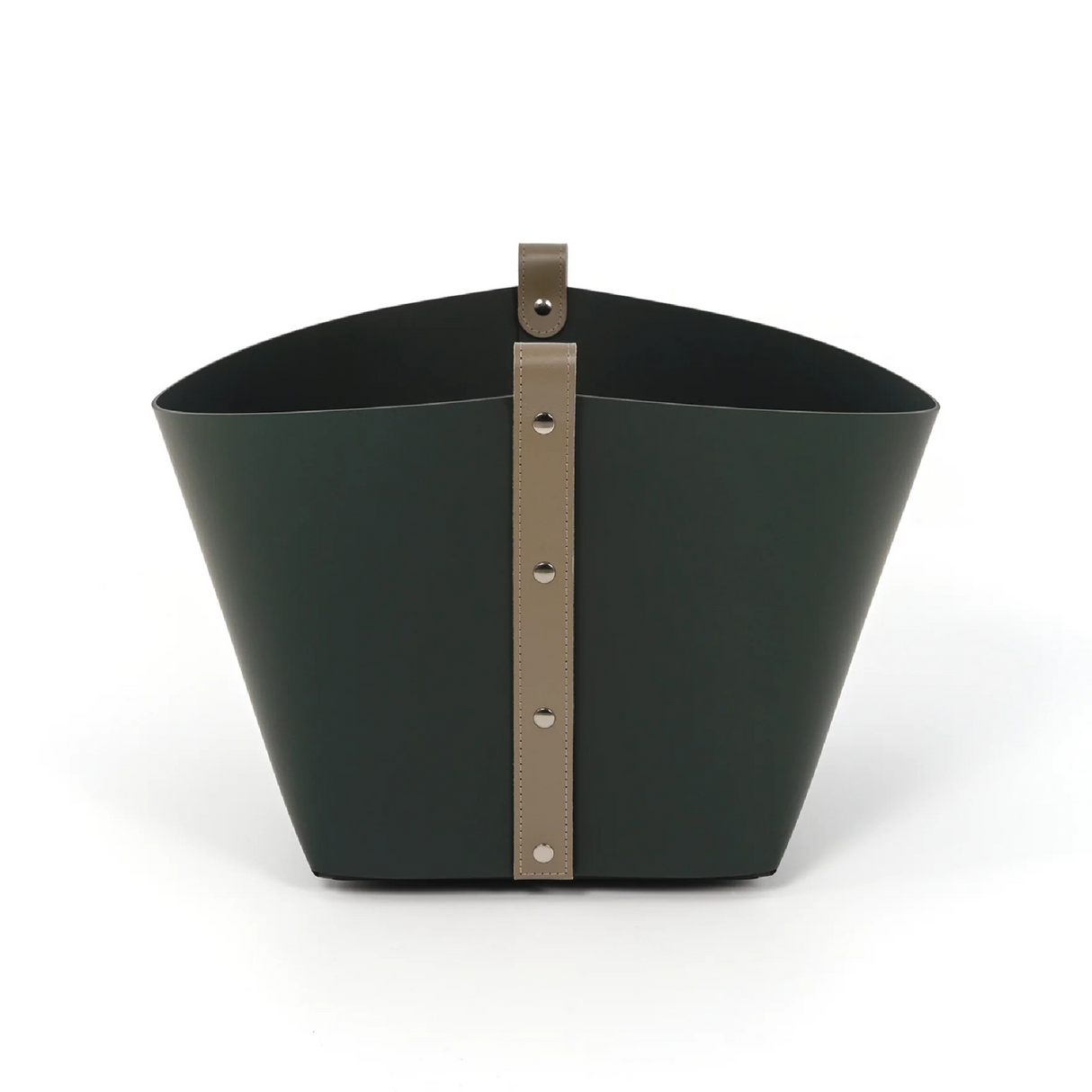   Leather Strapped Basket | Oroa.com