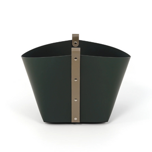   Leather Strapped Basket | Oroa.com