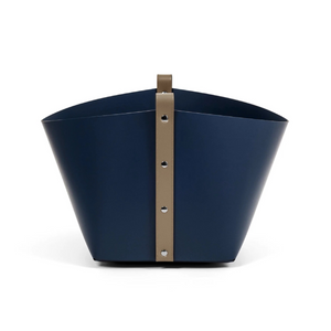   Leather Strapped Basket | Oroa.com