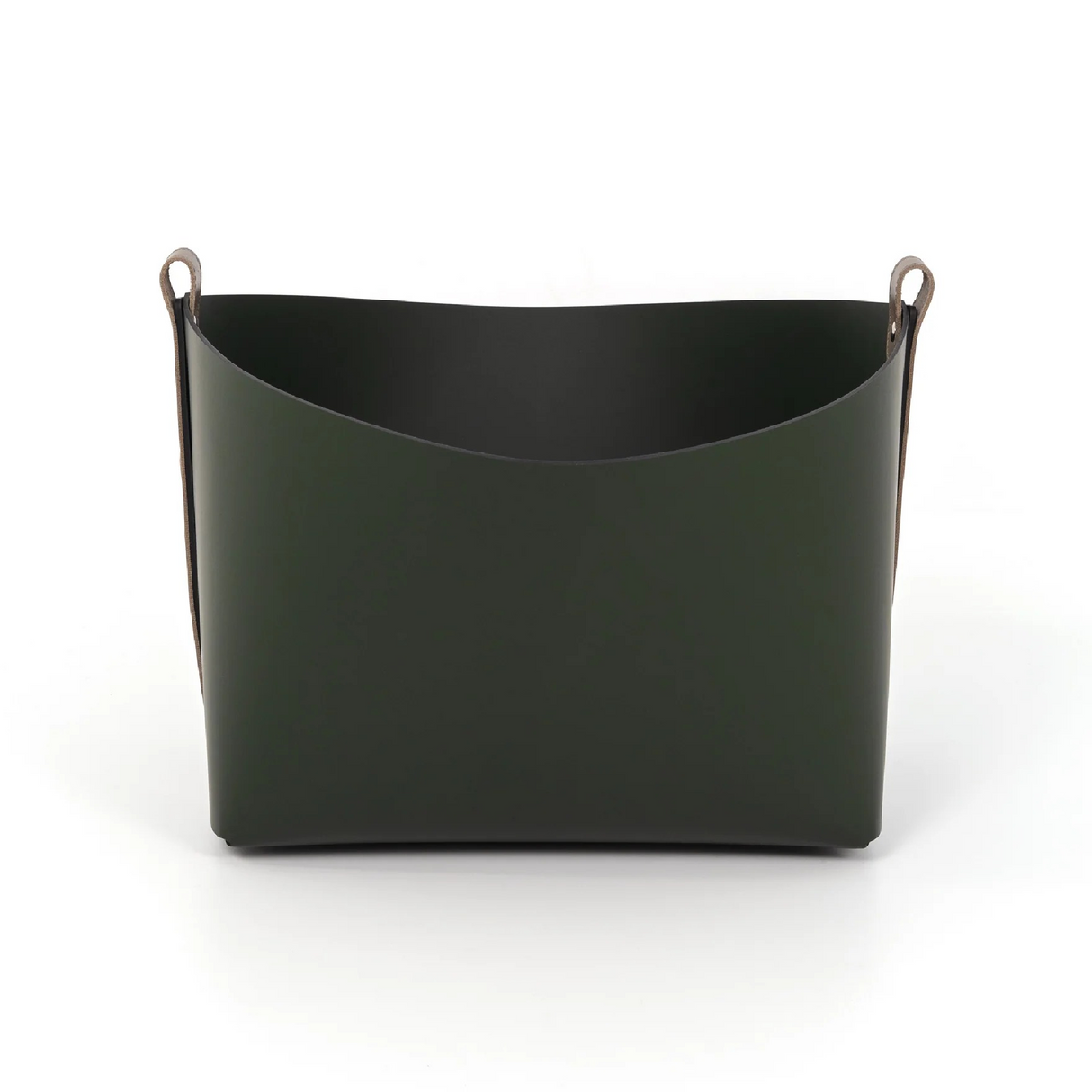   Leather Strapped Basket | Oroa.com
