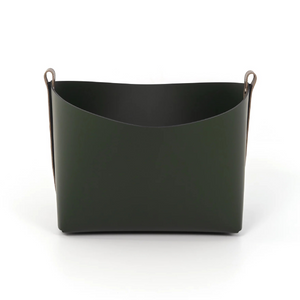   Leather Strapped Basket | Oroa.com