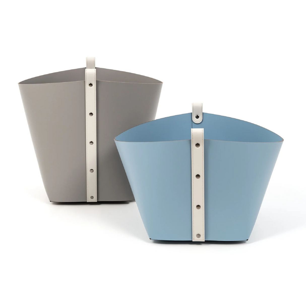   Leather Strapped Basket | Oroa.com