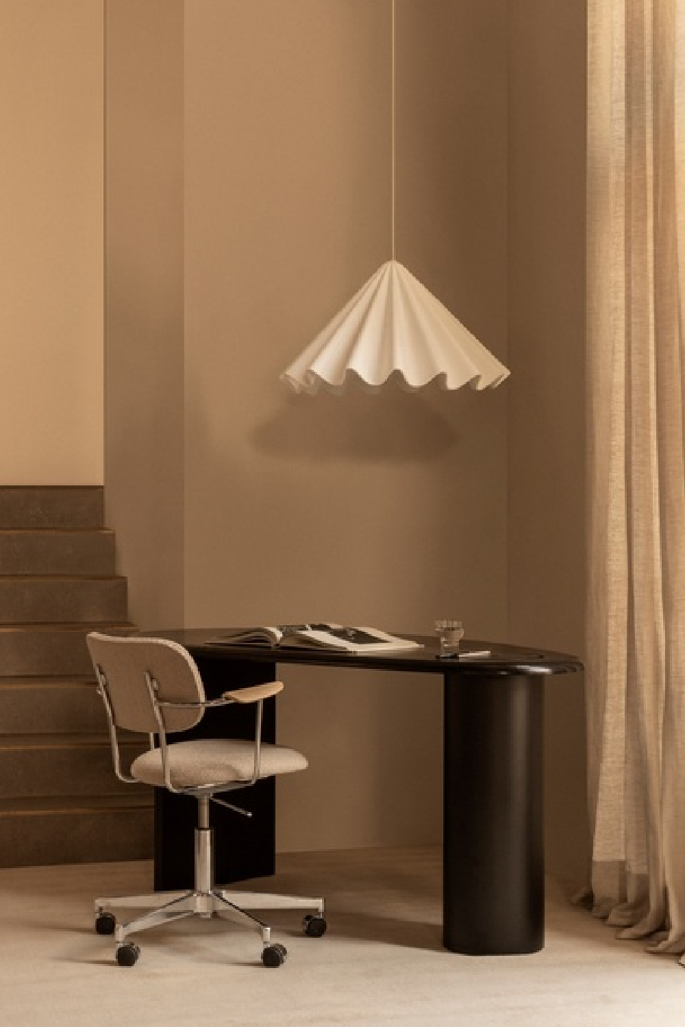   Hidden Storage Oak Desk | Oroa.com