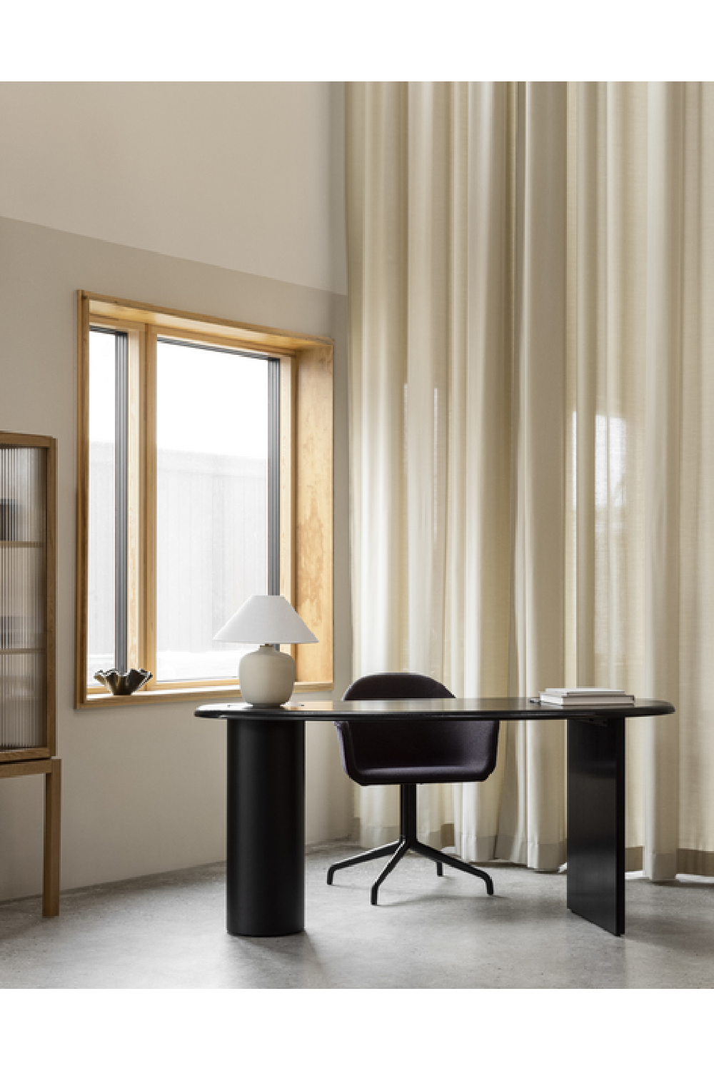   Hidden Storage Oak Desk | Oroa.com