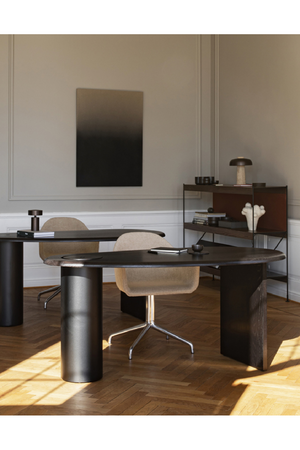   Hidden Storage Oak Desk | Oroa.com