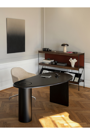   Hidden Storage Oak Desk | Oroa.com