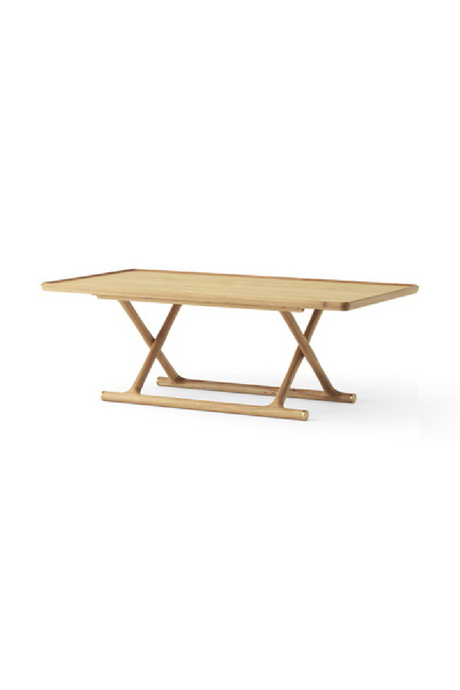   Oiled Wood Foldable Lounge Table | Oroa.com