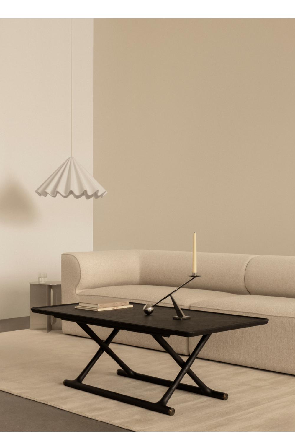  Oiled Wood Foldable Lounge Table | Oroa.com
