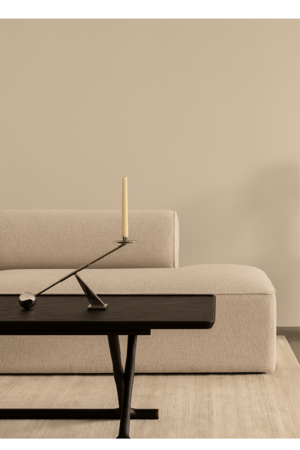   Oiled Wood Foldable Lounge Table | Oroa.com