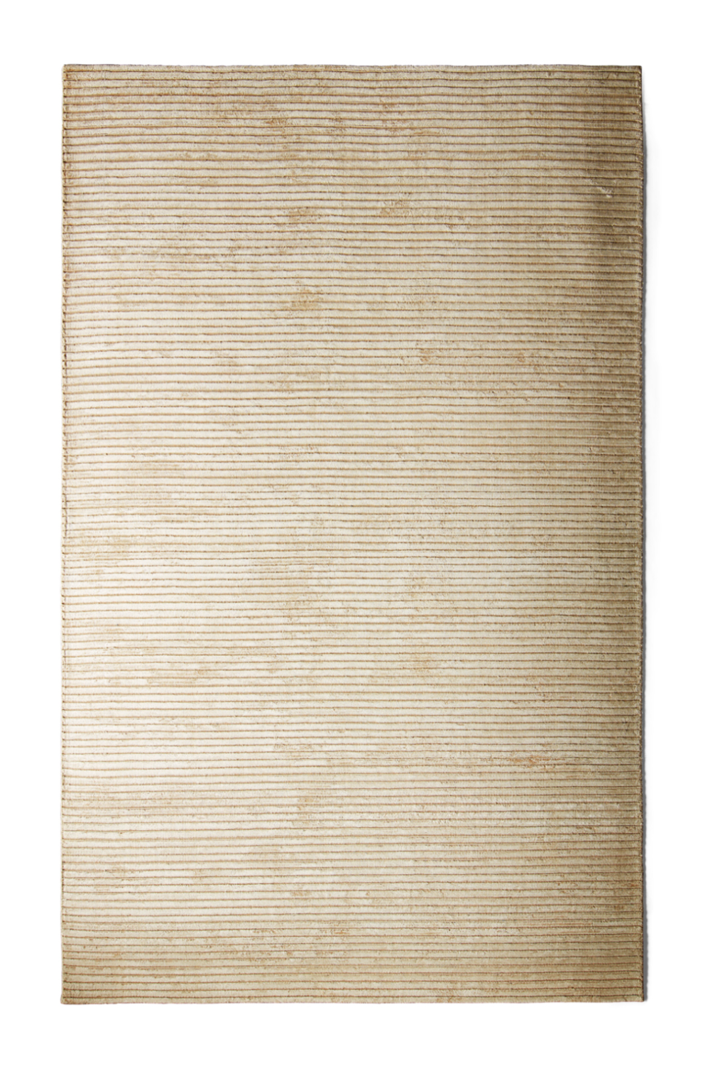   Beige Ribbed Fabric Rug | Oroa.com