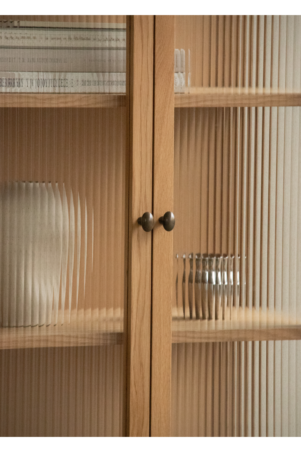   Reeded Glass 2-Door Cabinet | Oroa.com