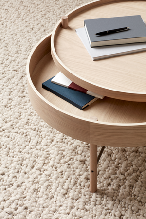   Round Wooden Turning Table | Oroa.com