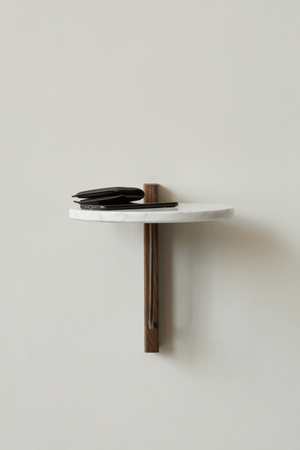   White Marble Wall Shelf M | Oroa.com