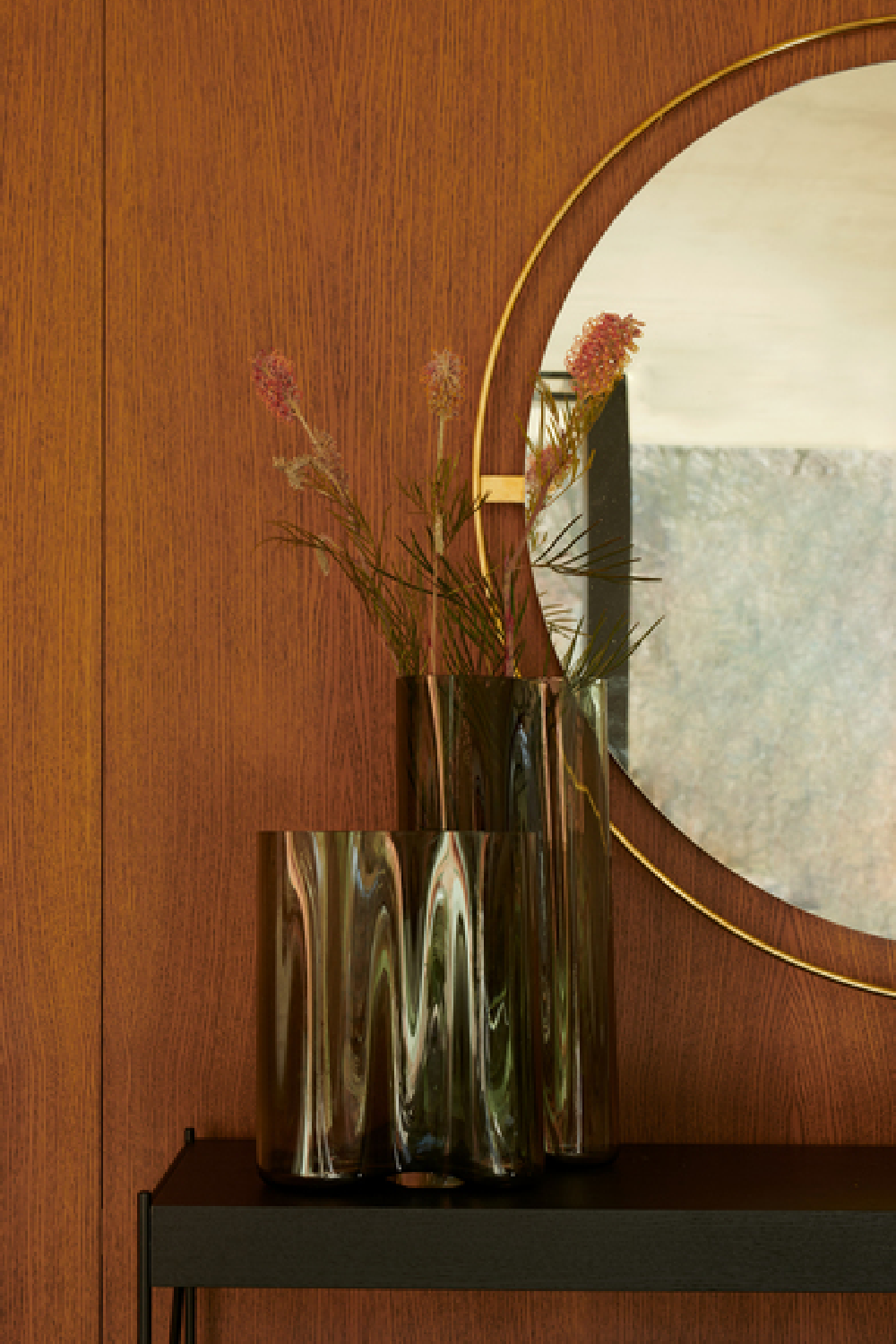   Round Brass Mirror L | Oroa.com
