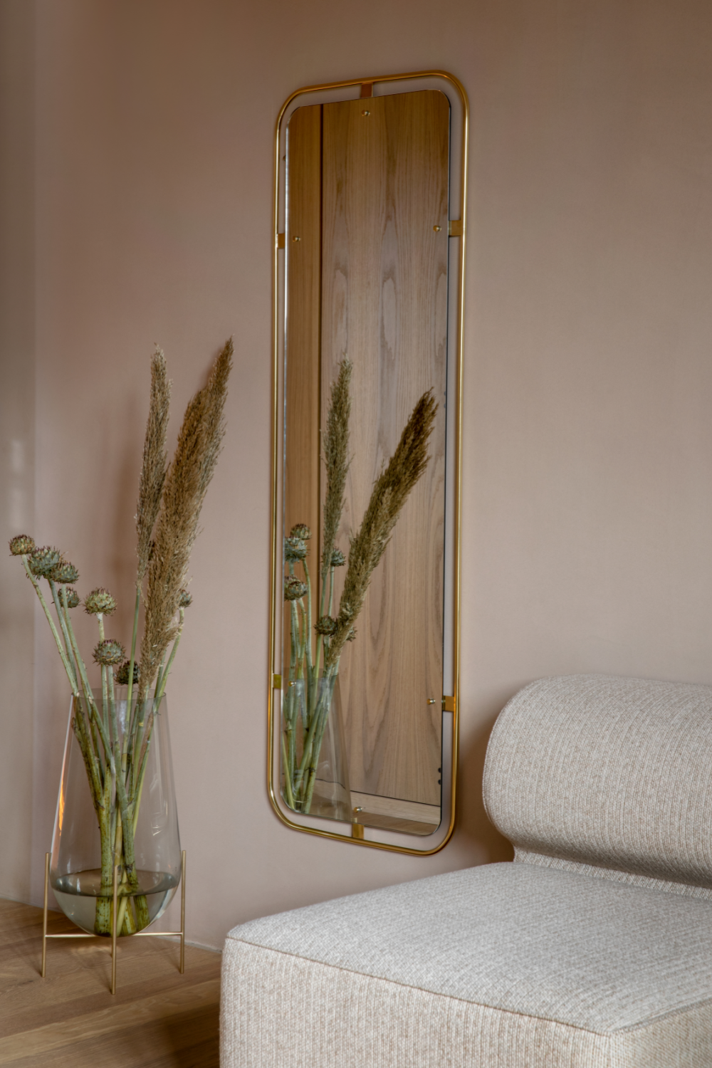   Rectangular Brass Mirror | Oroa.com