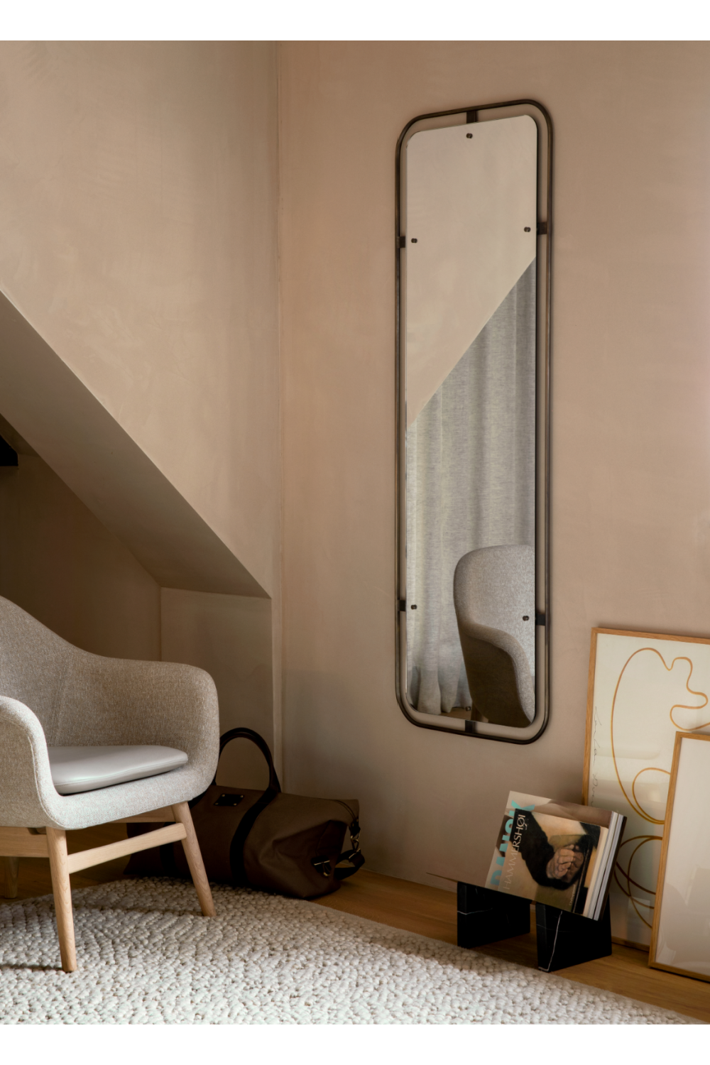   Rectangular Brass Mirror | Oroa.com