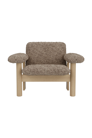   Low Back Sheep Skin Lounge Chair | Oroa.com