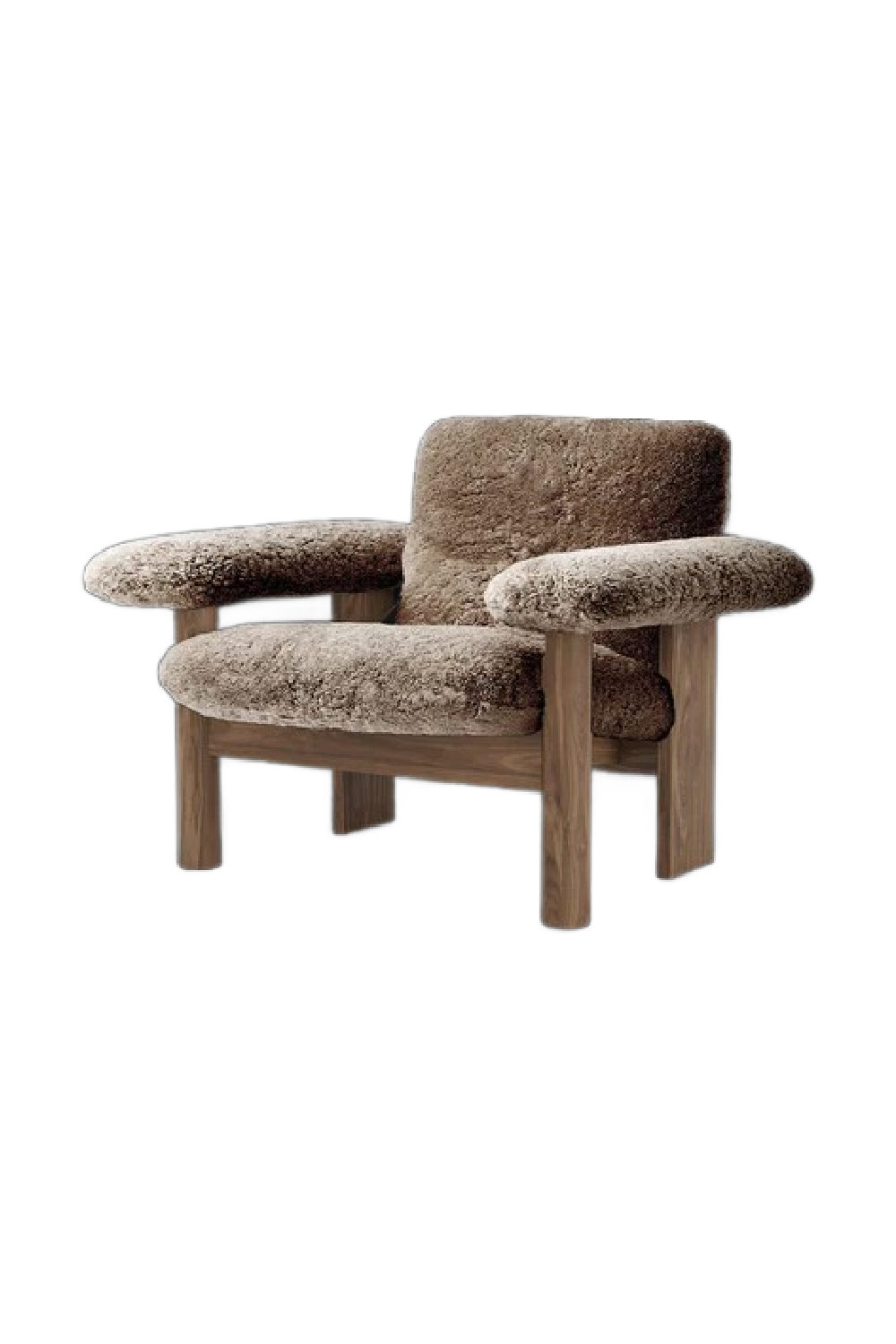   Low Back Sheep Skin Lounge Chair | Oroa.com