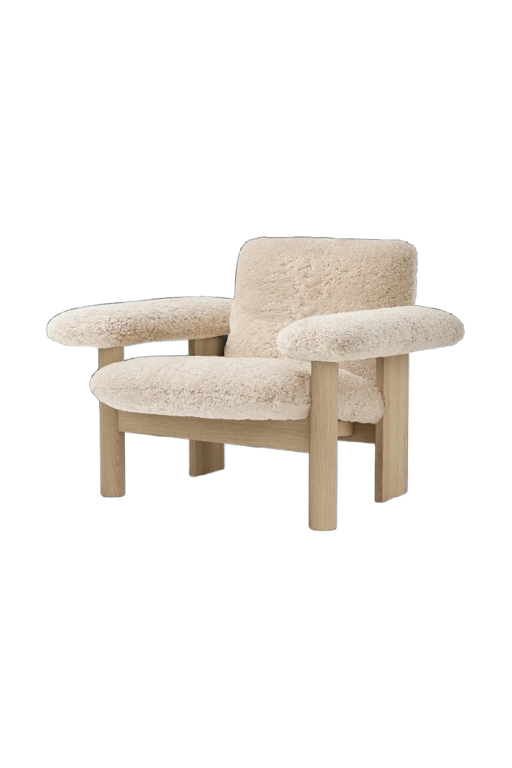  Low Back Sheep Skin Lounge Chair | Oroa.com